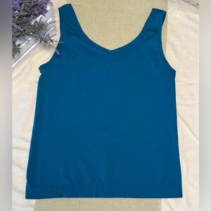 White House Black Market Teal Reversible Tank Top